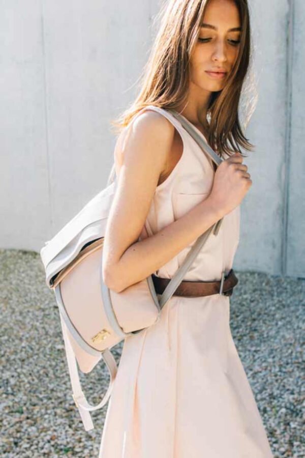 Backpack Grey and Blush